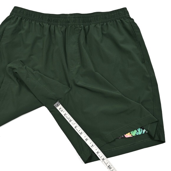Chubbies Sport Shorts Athlounger Compression Lined 7" Inseam 2XL Green Hybrid - Picture 5 of 10
